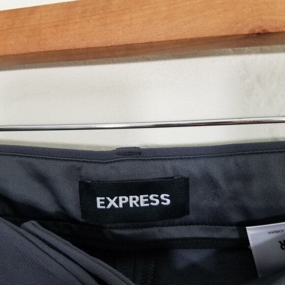 Express Curvy Skinny High Rise Stretch Dress Pants Gray Size 10 - Picture 3 of 8